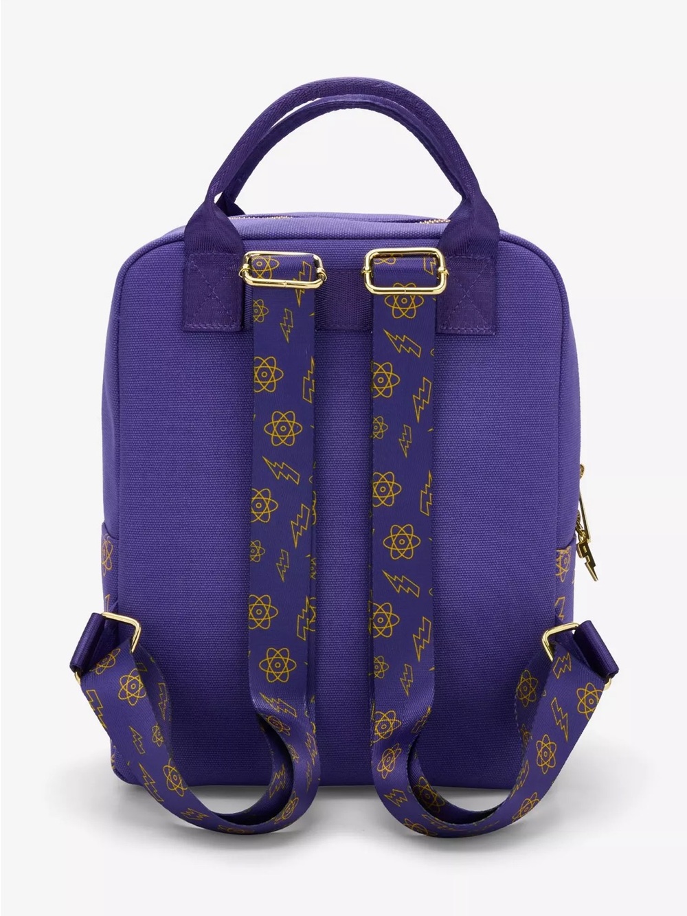 Disney Purple Powerline Tote Backpack with Gold Accents - Picture 3 of 5